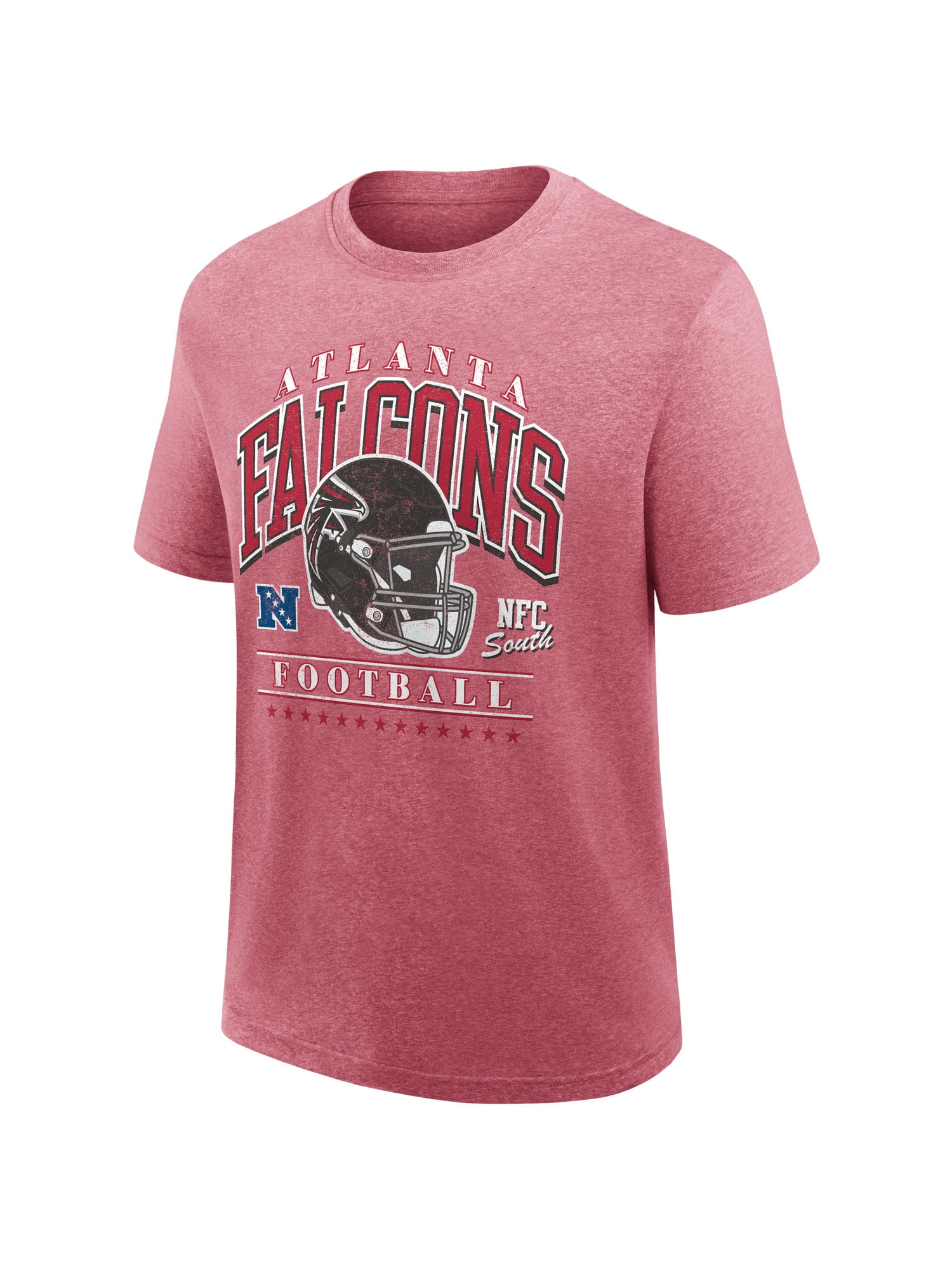 NFL Atlanta Falcons Men's Synthetic Red Heather Short Sleeve T-Shirt