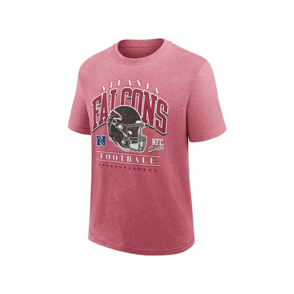 NFL Atlanta Falcons Men's Synthetic Red Heather Short Sleeve T-Shirt