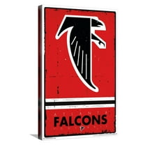 NFL Atlanta Falcons - Retro Logo 15 Canvas Wall Poster, 14.725" x 22.375"
