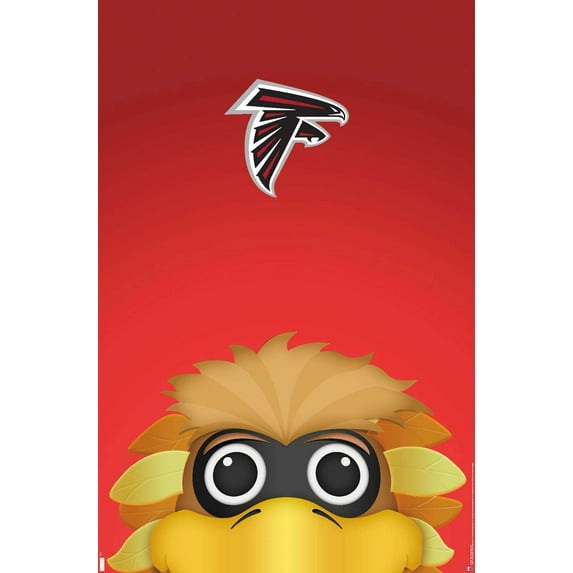 NFL Atlanta Falcons - S. Preston Mascot Freddie 20 Wall Poster, 22.375" x 34"