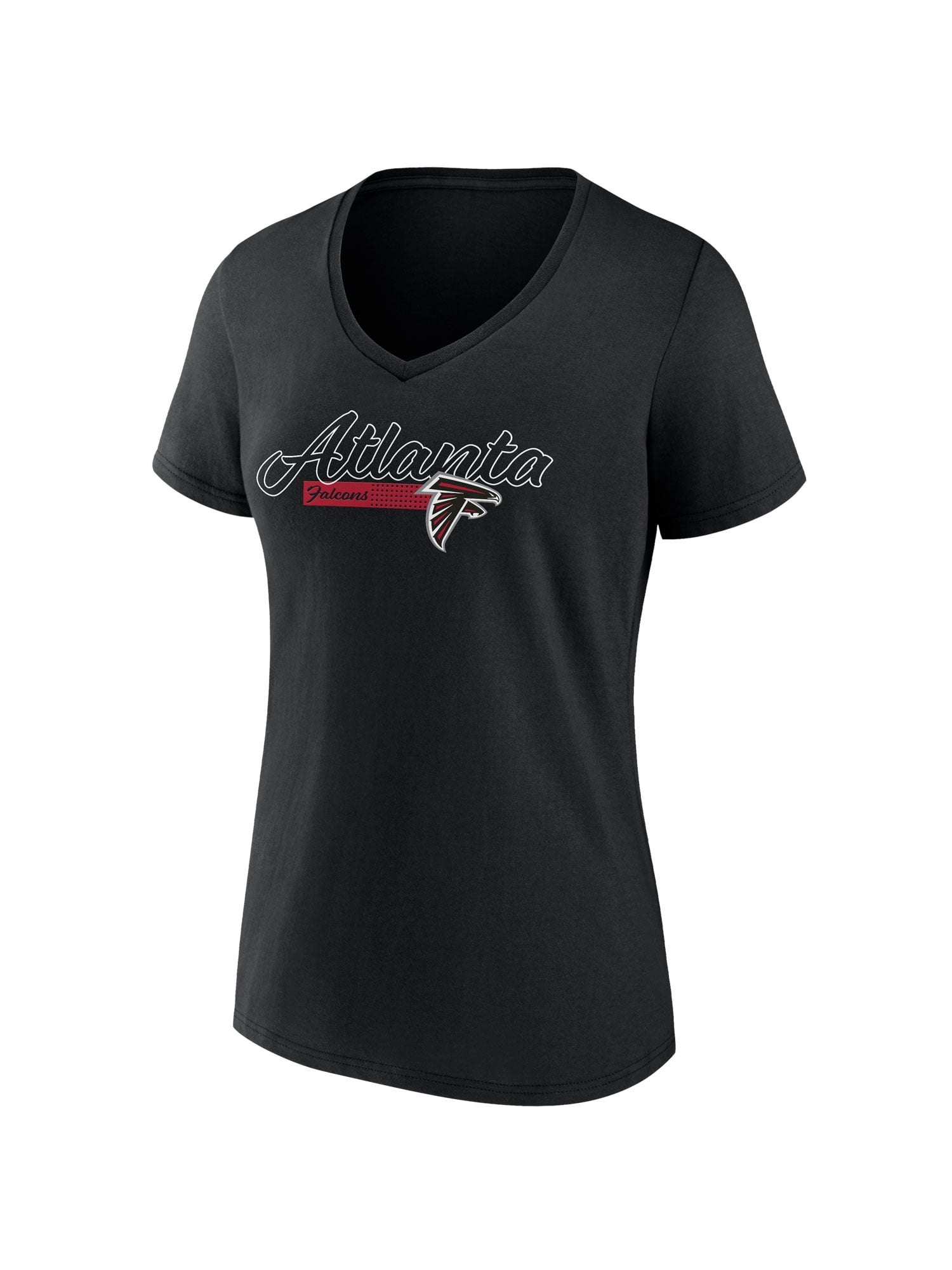 NFL Atlanta Falcons Women's Cotton Black Short Sleeve T-Shirt
