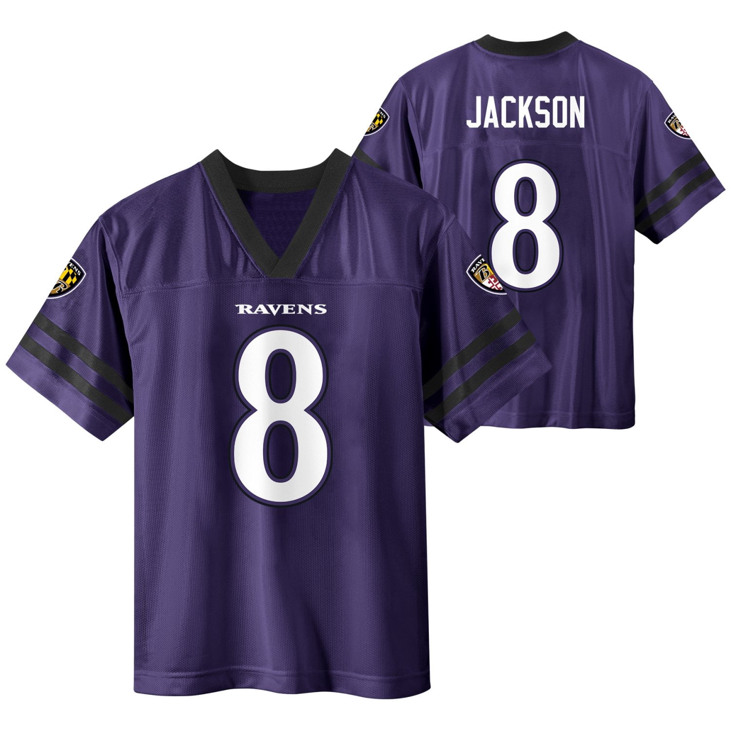 NFL BALTIMORE RAVENS Boys Jersey Game Day Fan Apparel -Jackson