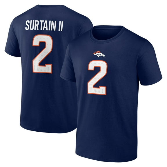 NFL Patrick Surtain II Denver Broncos Mens Name & Number Short Sleeve Tee