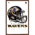 thumbnail image 1 of NFL Baltimore Ravens - Drip Helmet 20 Wall Poster, 14.725" x 22.375", Framed, 1 of 3