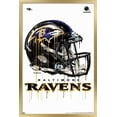 thumbnail image 1 of NFL Baltimore Ravens - Drip Helmet 20 Wall Poster, 22.375" x 34", Framed, 1 of 3