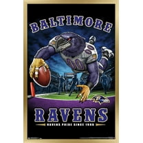NFL Baltimore Ravens - End Zone 17 Wall Poster, 14.725" x 22.375", Framed