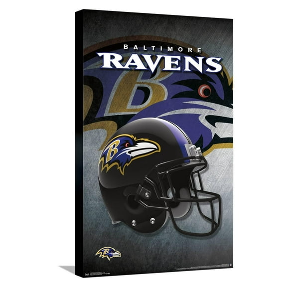 NFL Baltimore Ravens - Helmet 16 Canvas Wall Poster, 14.725" x 22.375"