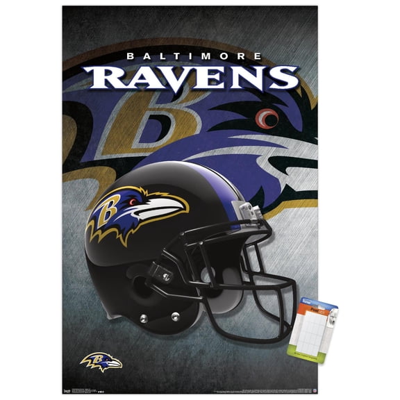 NFL Baltimore Ravens - Helmet 16 Wall Poster, 22.375" x 34"