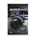 thumbnail image 1 of NFL Baltimore Ravens - Helmet 16 Wall Poster with Wooden Magnetic Frame, 22.375" x 34", 1 of 3