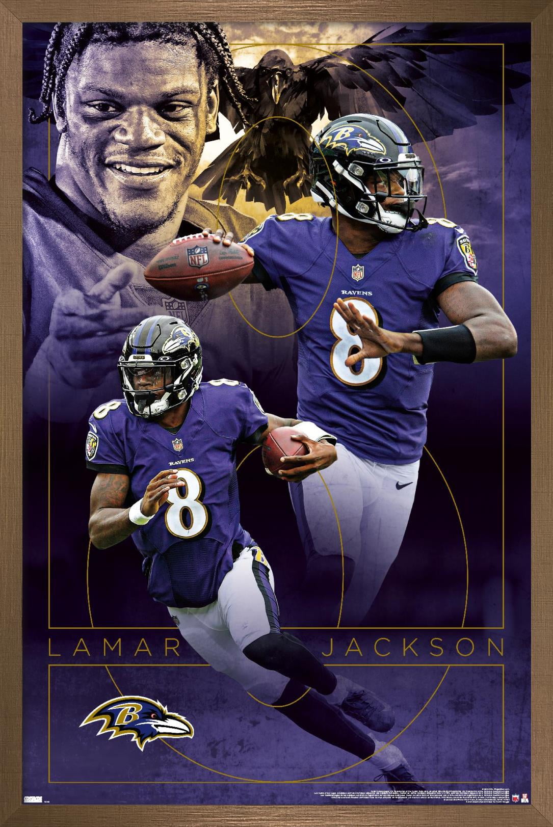 NFL Baltimore Ravens - Lamar Jackson 20 Wall Poster, 22.375 x 34