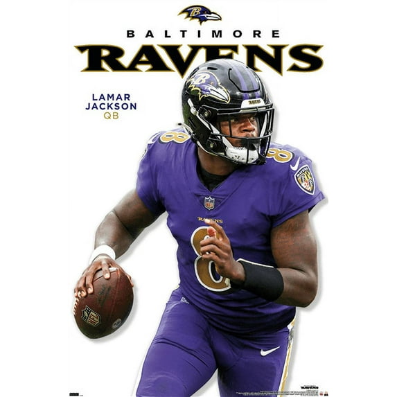 NFL Baltimore Ravens - Lamar Jackson Feature Series 23 Wall Poster, 14.725" x 22.375"