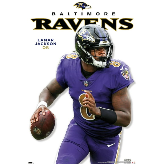 NFL Baltimore Ravens - Lamar Jackson Feature Series 23 Wall Poster, 22.375" x 34"