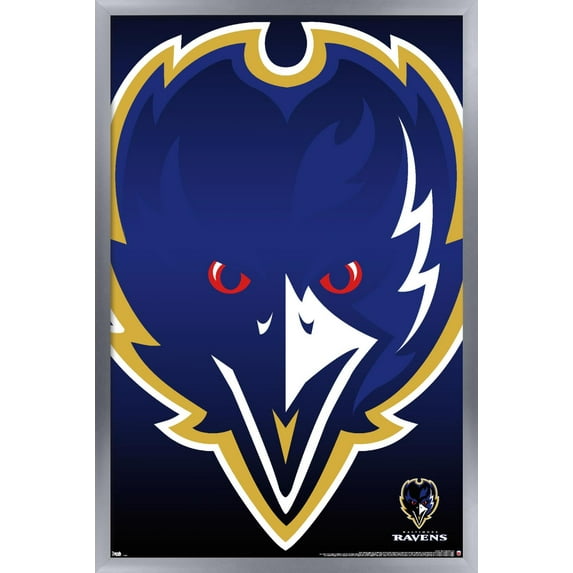 NFL Baltimore Ravens - Logo 14 Wall Poster, 14.725" x 22.375", Framed