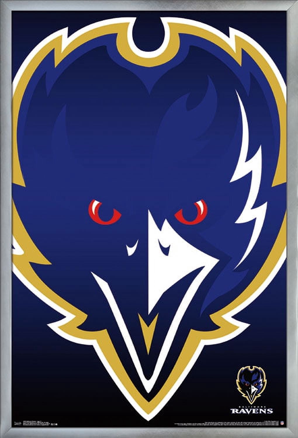 NFL Baltimore Ravens - Logo 14 Wall Poster, 22.375" x 34", Framed
