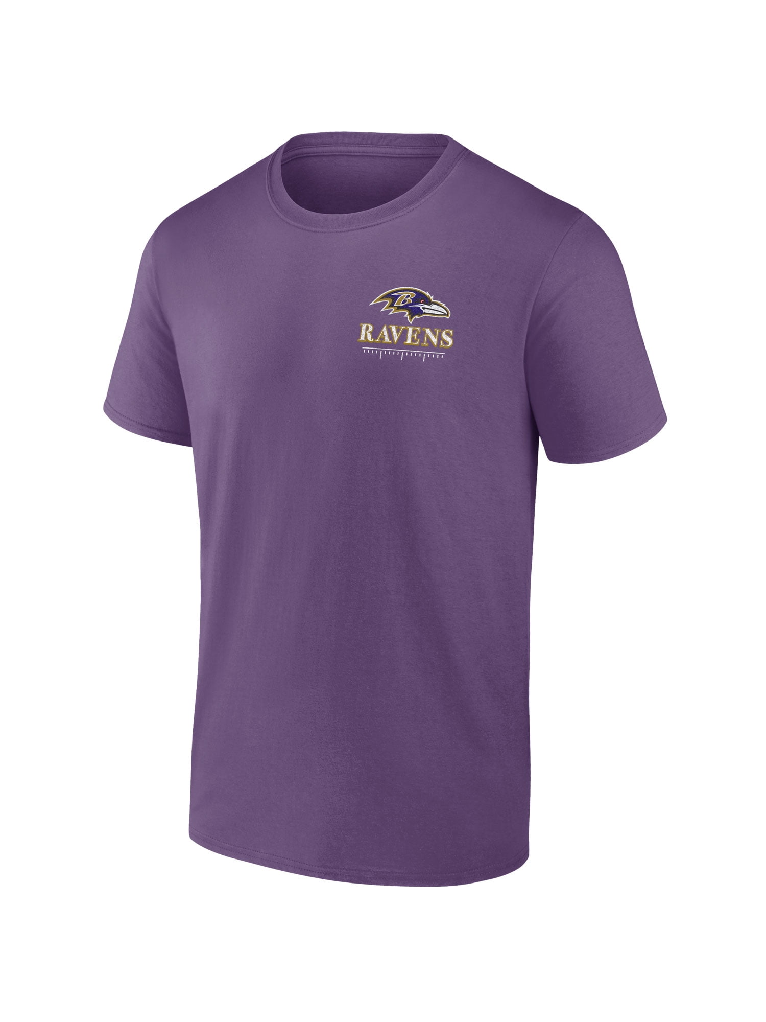NFL Baltimore Ravens Men's Cotton Faded Purple Short Sleeve T-Shirt