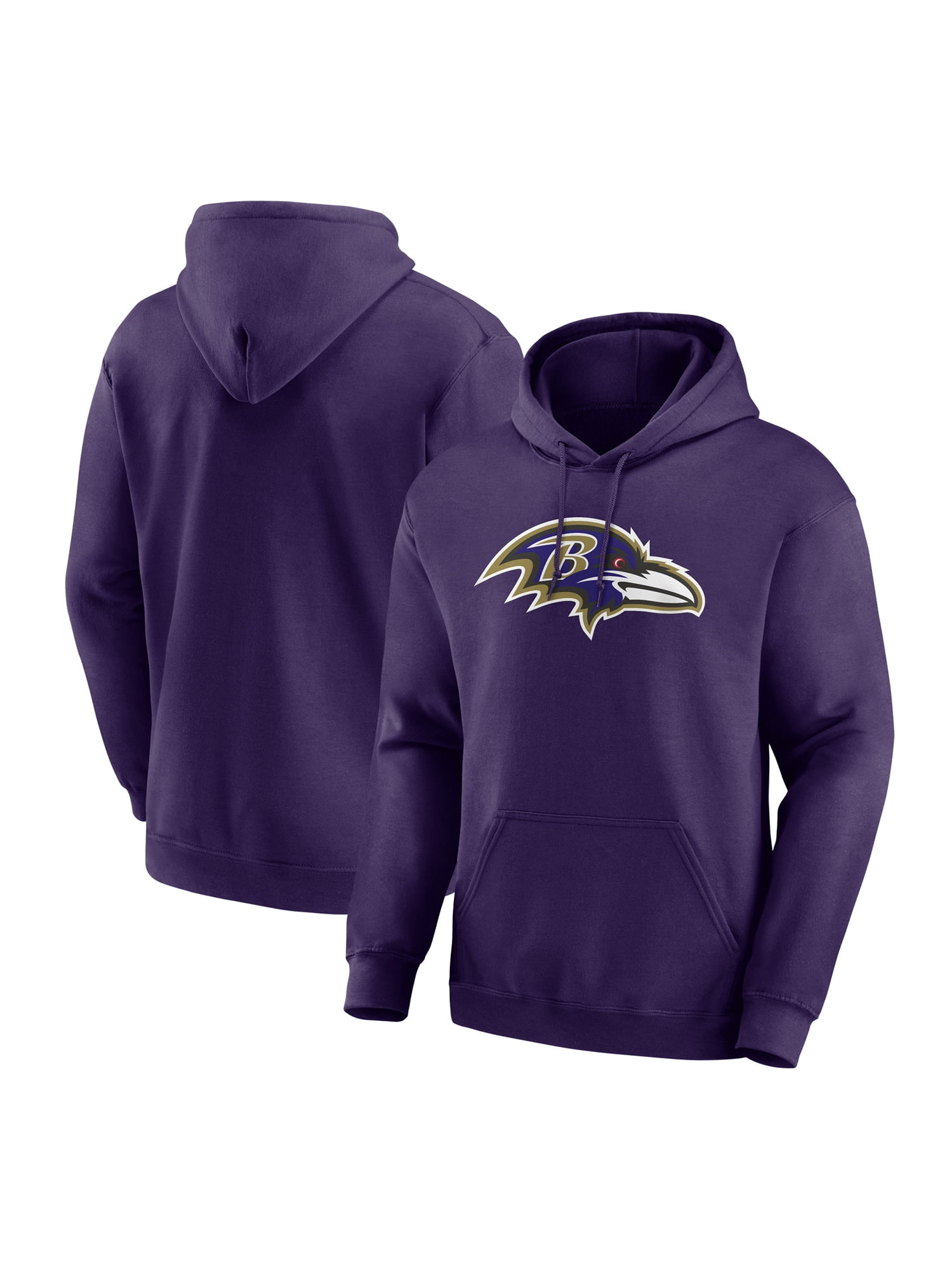 NFL Baltimore Ravens Men's Cotton Purple Long Sleeve Fleece Hoodie
