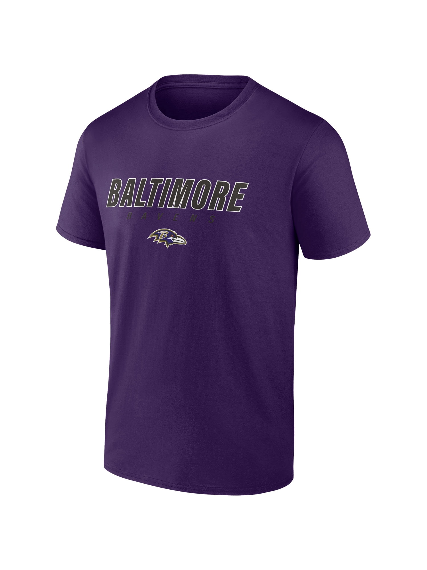NFL Baltimore Ravens Men's Cotton Purple Short Sleeve T-Shirt