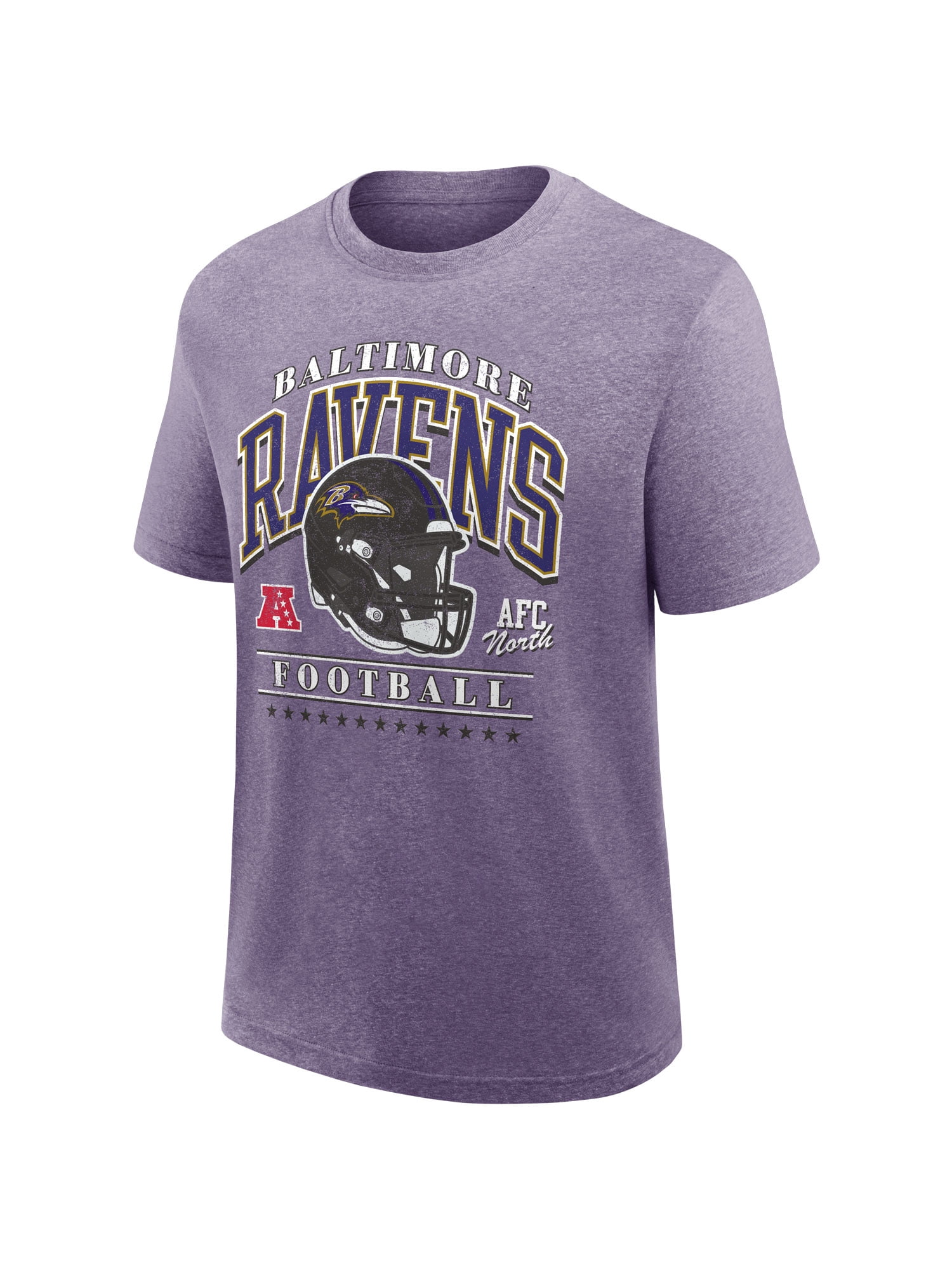NFL Baltimore Ravens Men's Synthetic Purple Heather Short Sleeve T-Shirt