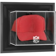NFL Black Framed Wall-Mountable Cap Logo Display Case