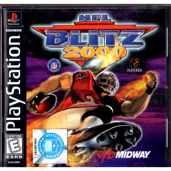 Pre-Owned NFL Blitz 2000 - Complete in Box - Black Label - Tested - Playstation 1 PS1 PSX