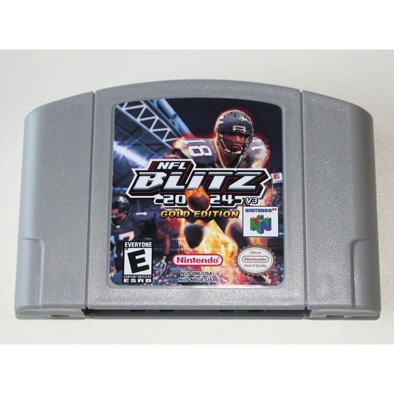 NFL Blitz 2024 N64 Game,US Version