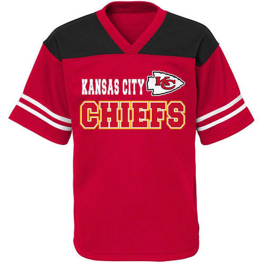 NFL Boys' Kansas City Chiefs Short Sleeve Mesh Team Top - image 1 of 1