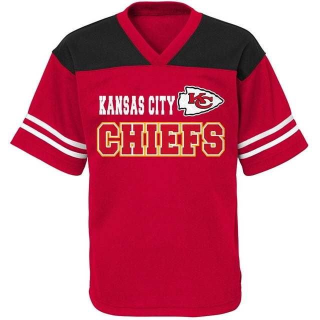 NFL Boys' Kansas City Chiefs Short Sleeve Mesh Team Top