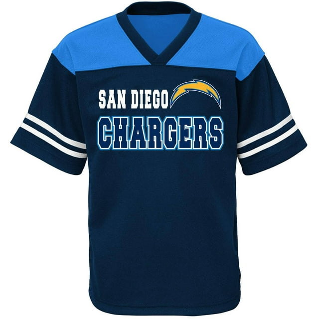 NFL Boys' San Diego Chargers Short Sleeve Mesh Team Top