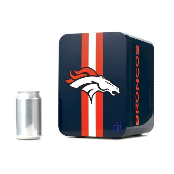 NFL Denver Broncos 4L Mini Fridge 6 Can