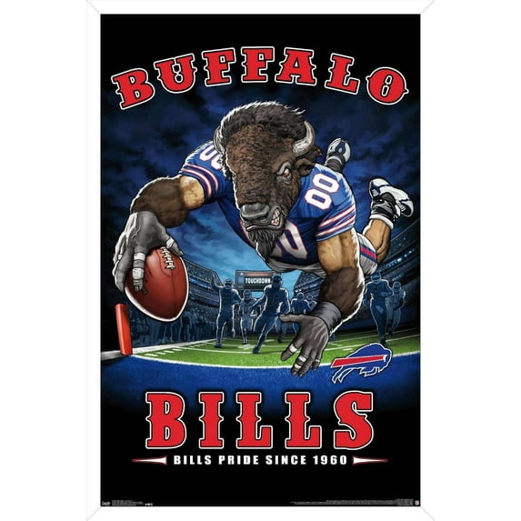NFL Buffalo Bills - End Zone 17 Wall Poster, 14.725" x 22.375", Framed