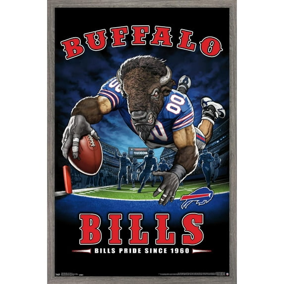 NFL Buffalo Bills - End Zone 17 Wall Poster, 22.375" x 34", Framed