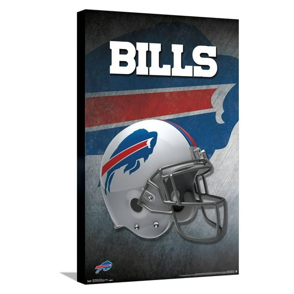 NFL Buffalo Bills - Helmet 16 Canvas Wall Poster, 14.725" x 22.375"