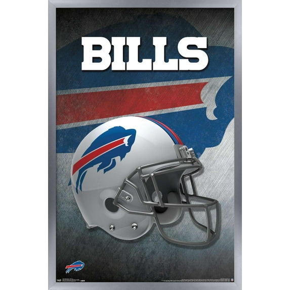 NFL Buffalo Bills - Helmet 16 Wall Poster, 14.725" x 22.375", Framed