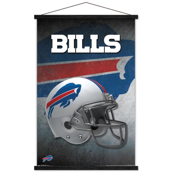 NFL Buffalo Bills - Helmet 16 Wall Poster with Wooden Magnetic Frame, 22.375" x 34"