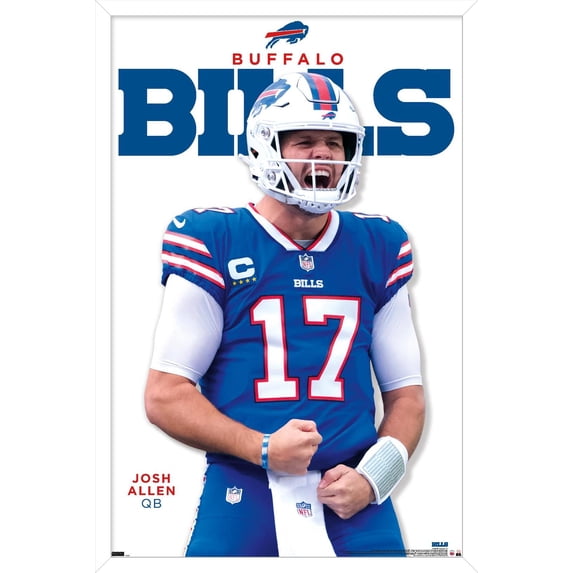 NFL Buffalo Bills - Josh Allen Feature Series 23 Wall Poster, 14.725" x 22.375" Framed