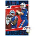 thumbnail image 1 of NFL Buffalo Bills - Josh Allen and Stefon Diggs 21 Wall Poster, 22.375" x 34", 1 of 6