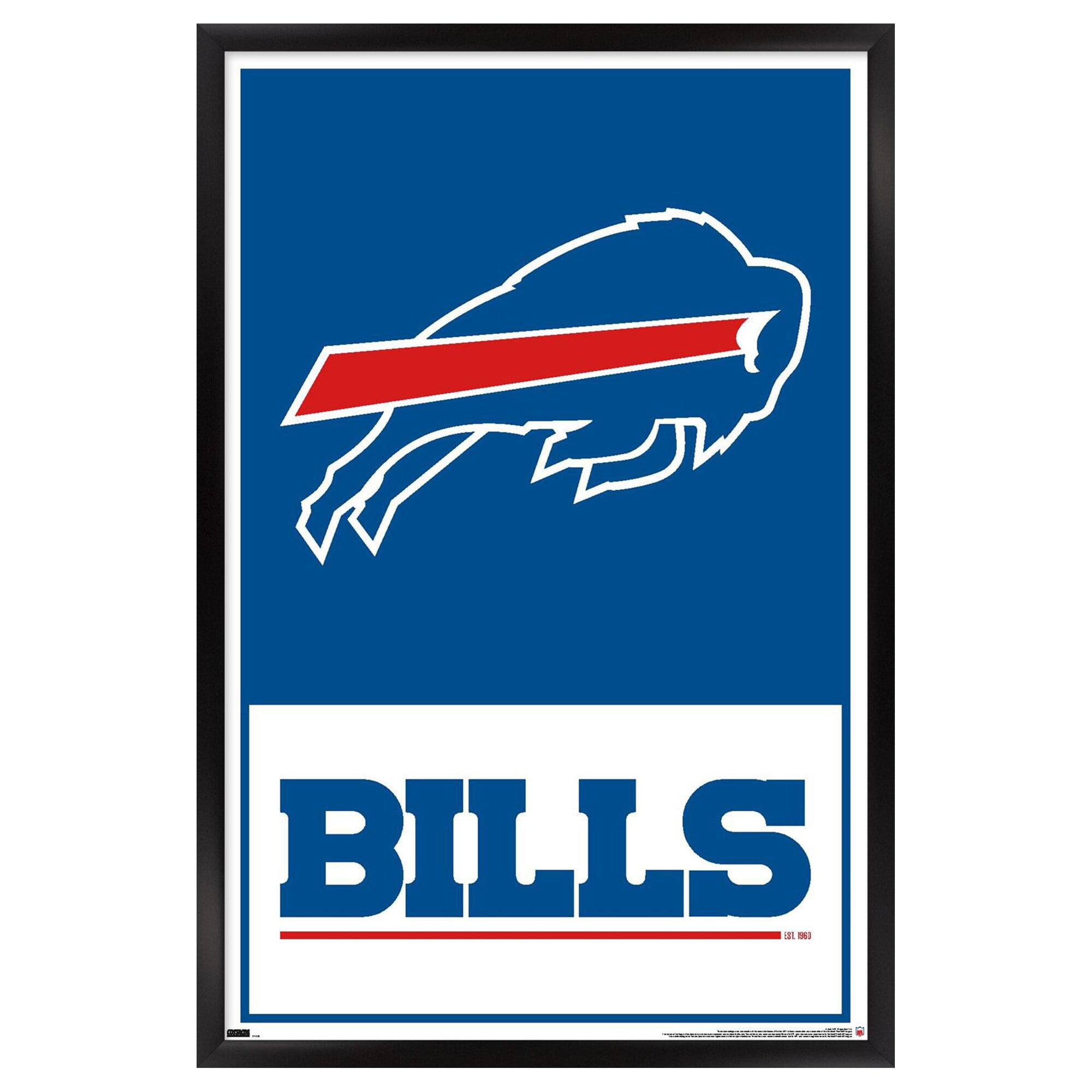 NFL Buffalo Bills - Logo 21 Wall Poster, 22.375" x 34", Framed