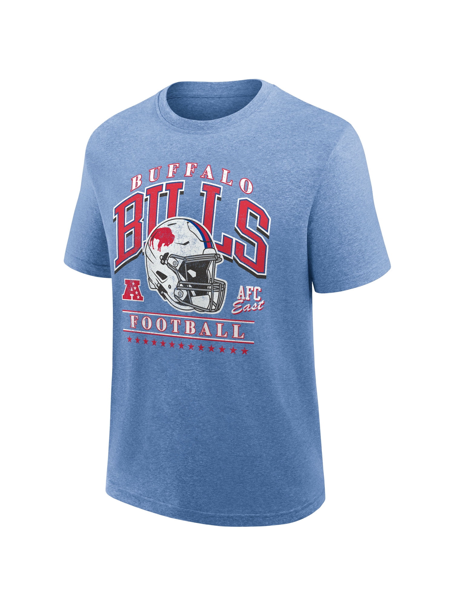 NFL Buffalo Bills Men's Synthetic Blue Heather Short Sleeve T-Shirt