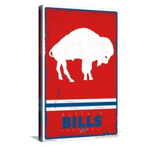 NFL Buffalo Bills - Retro Logo 15 Canvas Wall Poster, 14.725" x 22.375"