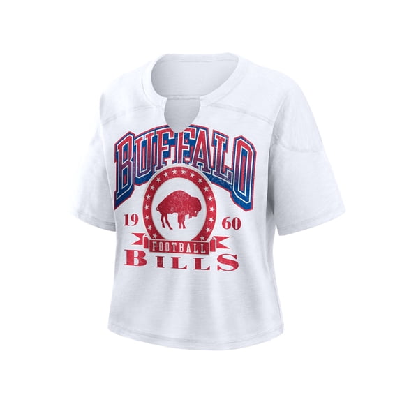 NFL Buffalo Bills Women's Cotton White Short Sleeve T-Shirt