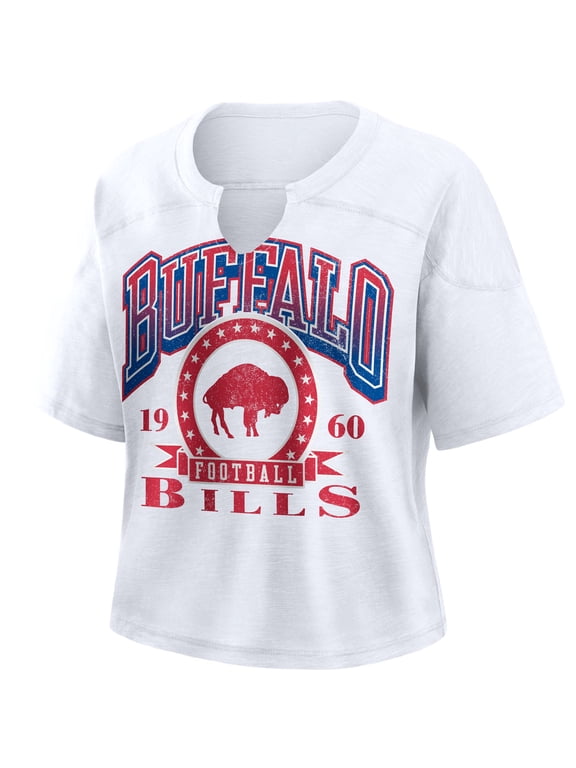 NFL Buffalo Bills Women's Cotton White Short Sleeve T-Shirt