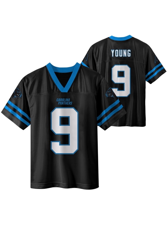 NFL CAROLINA PANTHERS Boys Jersey Game Day Fan Apparel -Young