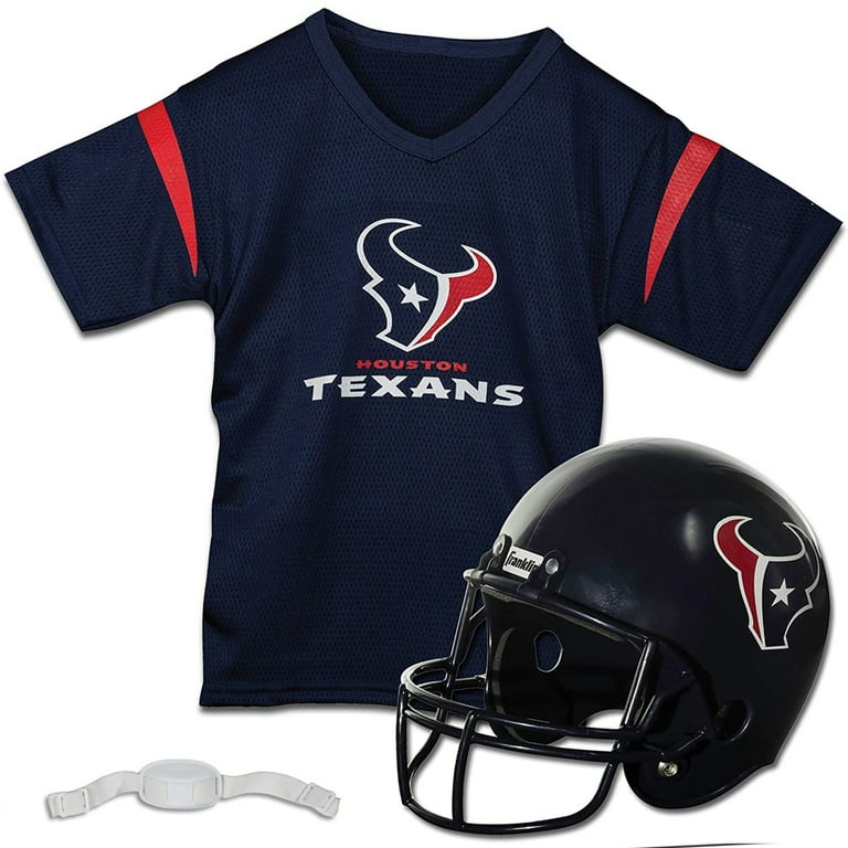Franklin Sports Houston Texans Kids NFL Uniform Set Youth NFL Team Jersey Helmet Apparel Costume Official NFL Gear Youth Medium