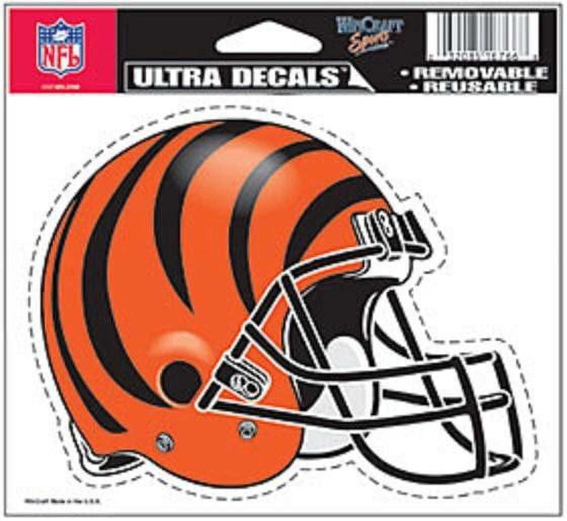 NFL CHOOSE YOUR TEAM HELMET ULTRA DECAL 5"X6" CLEAR WINDOW FILM STATIC CLING