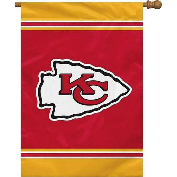 NFL CHiefs (28"X40") Kansas City Heavy Duty Single Sided Banner Flag