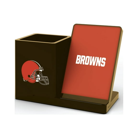 NFL, CLEVELAND BROWNS, WIRELESS CHARGER WITH PEN CUP, BOX