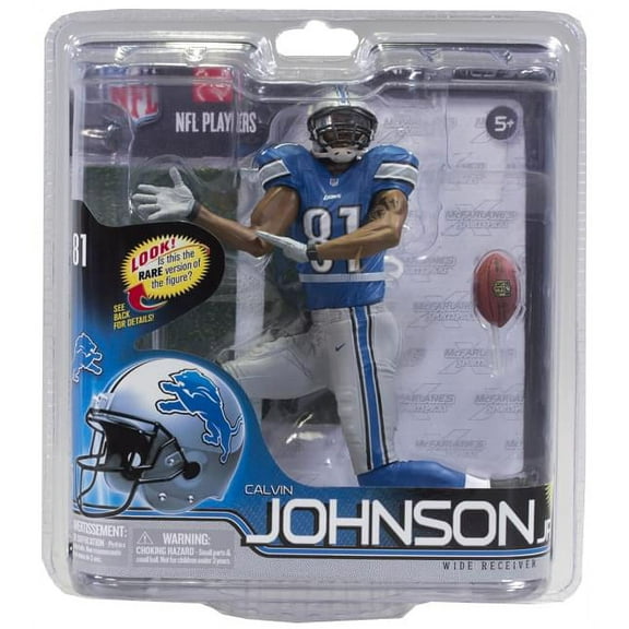 NFL Calvin Johnson Blue Jersey Action Figure
