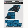 thumbnail image 1 of NFL Carolina Panthers Decal Multi Use Fan - Pack of 3, 1 of 1