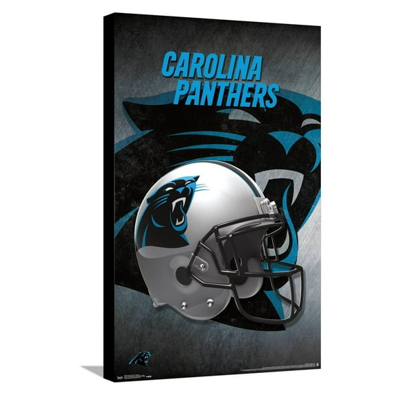 NFL Carolina Panthers - Helmet 16 Canvas Wall Poster, 14.725" x 22.375"