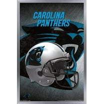 NFL Carolina Panthers - Helmet 16 Wall Poster, 14.725" x 22.375", Framed